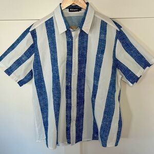 Atlanl men’s casual short sleeve shirt Large